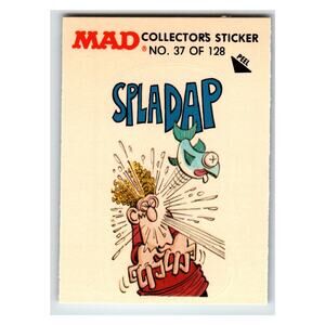 MAD Spladap #37 of 128 1983 Fleer Collector's Sticker